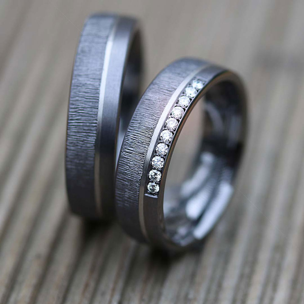 Ringe aus Tantal mit Platin